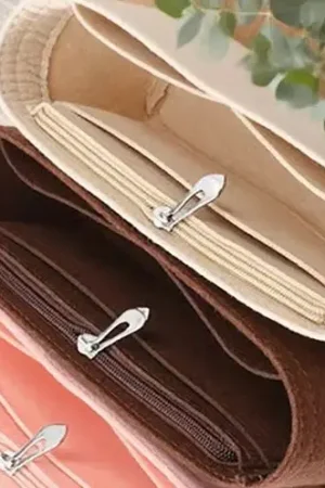 1PC Felt Insert Bag Fits For Longchamp Handbag Liner Bag Felt Cloth Makeup Bag Support Travel Portable Insert Purse Organizer