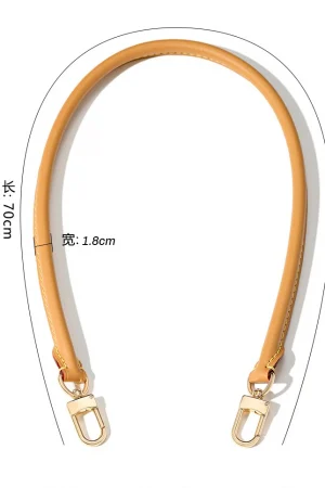 Genuine Vachetta Leather Bag Strap for LV Speedy 20 25 30 Shoulder Straps Long Bags Belts Replacement bag Accessories