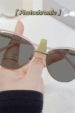 New Brand Design Retro Lady Cat Eye Frame Photochromic Anti Blue Light Computer Hyperopia Women Reading Glasses Degrees 0 to +6