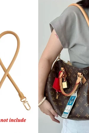 Genuine Vachetta Leather Bag Strap for LV Speedy 20 25 30 Shoulder Straps Long Bags Belts Replacement bag Accessories