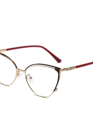 New Brand Design Retro Lady Cat Eye Frame Photochromic Anti Blue Light Computer Hyperopia Women Reading Glasses Degrees 0 to +6
