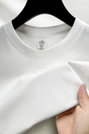 100% pure cotton summer high-end brand men's short sleeve round neck fashionable style half sleeved top breathable T-shirt