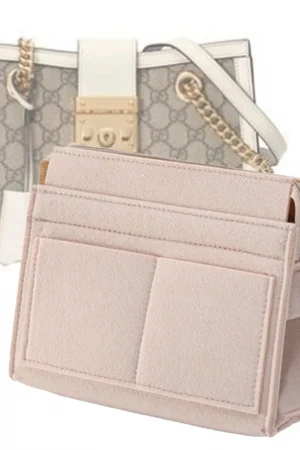 Purse Organizer Insert, Multi-Pocket Felt Bag Organizer For Handbag Tote Bag Purse Organizer