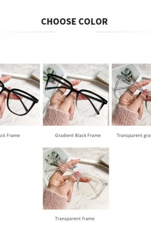 Blocking Glasses Cat Eye Clear Lens Ultralight Unisex Fashion Goggles Optical Spectacle Flat Lens Eye Protection Plain Glasses