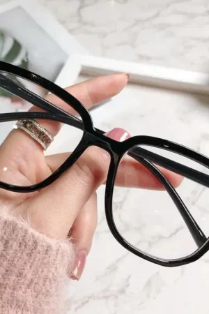 Blocking Glasses Cat Eye Clear Lens Ultralight Unisex Fashion Goggles Optical Spectacle Flat Lens Eye Protection Plain Glasses