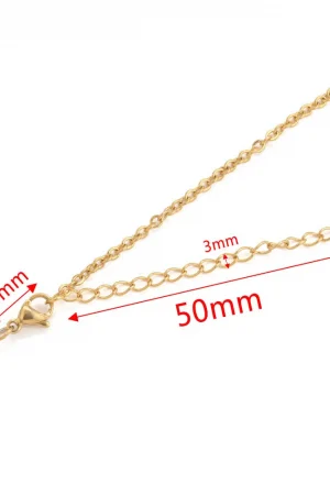 10pcs Stainless Steel Extension Extended Tail Chains With Lobster Clasps For Bracelet Necklace DIY Jewelry Making Supplies