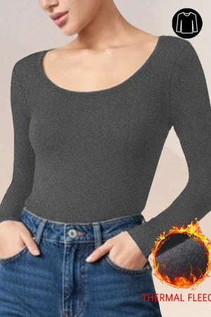 Womens Super soft Fleece Long Sleeve Thermal Shirts for Women Cold Weather Womens Thermal Underwear Tops Base Layer