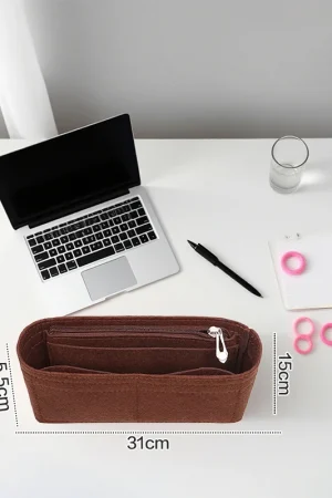 1PC Felt Insert Bag Fits For Longchamp Handbag Liner Bag Felt Cloth Makeup Bag Support Travel Portable Insert Purse Organizer