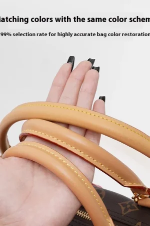 Genuine Vachetta Leather Bag Strap for LV Speedy 20 25 30 Shoulder Straps Long Bags Belts Replacement bag Accessories