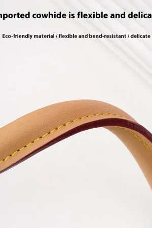 Genuine Vachetta Leather Bag Strap for LV Speedy 20 25 30 Shoulder Straps Long Bags Belts Replacement bag Accessories